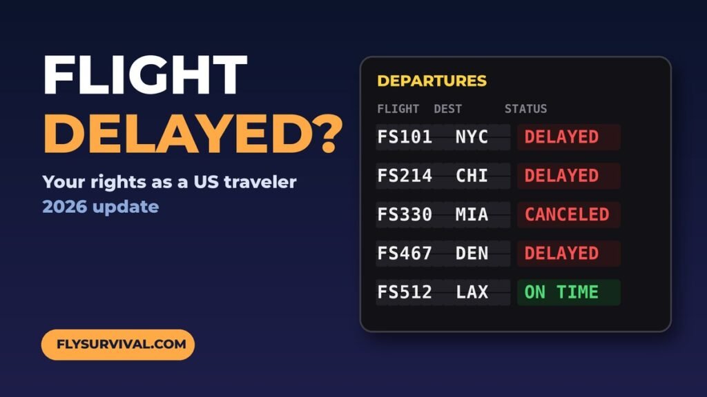 Airport departure board showing delayed and canceled flights